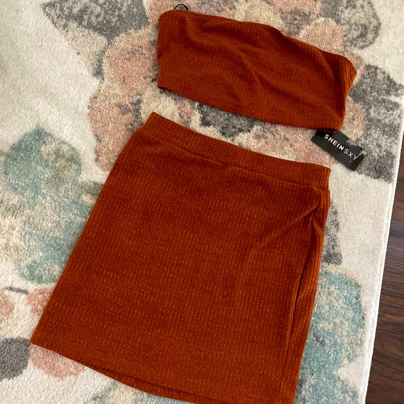 Rust orange Shein set - Picture 2 of 4